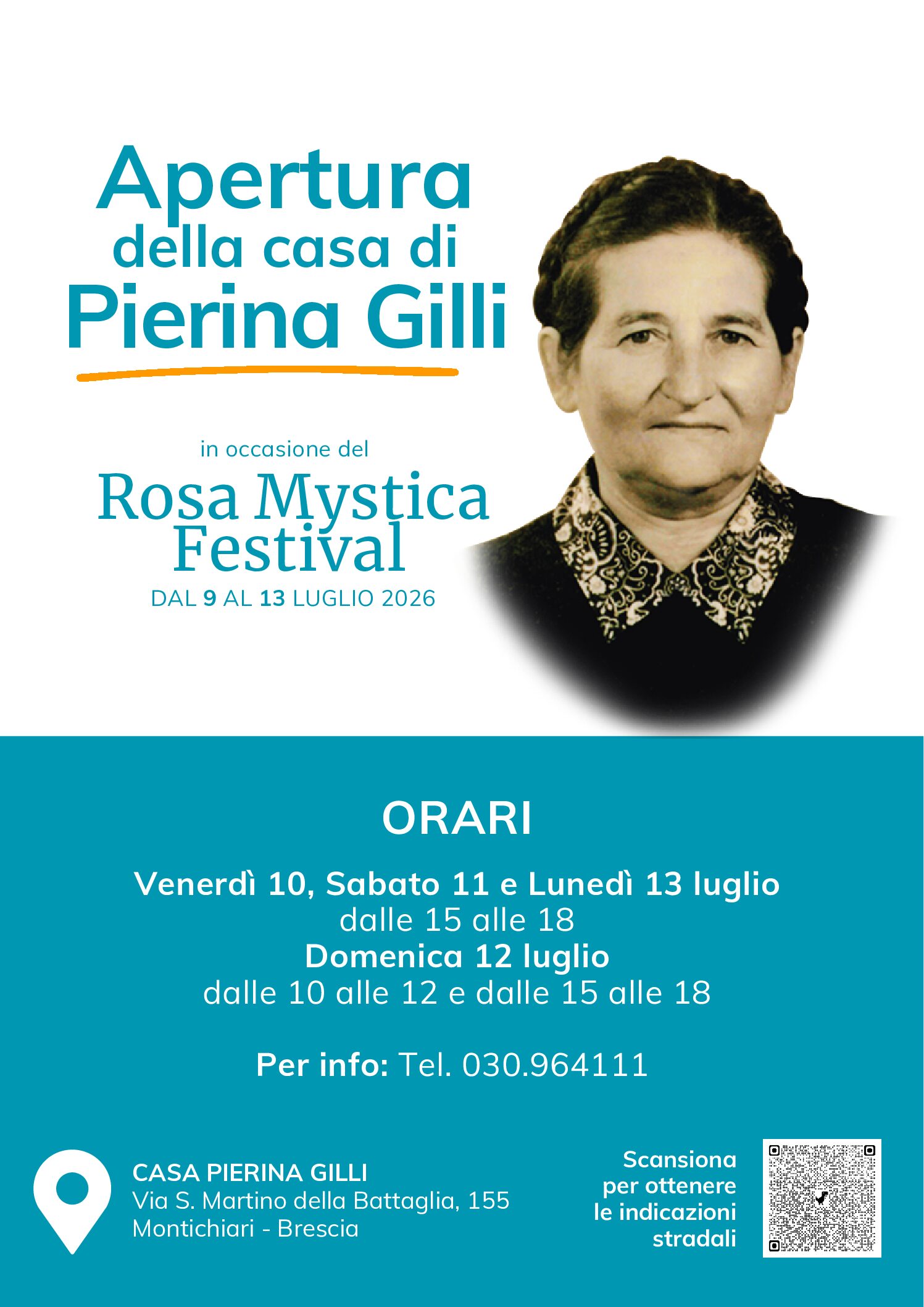 Apertura casa Pierina Gilli